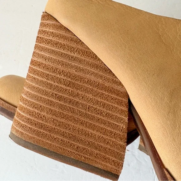 Kork Ease Challis Tan Leather Heeled Mules Shoes - Picture 8 of 8